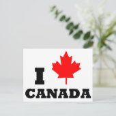 Carte postale I Love Canada (Debout devant)