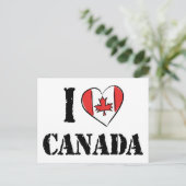Carte Postale I Love Canada (Debout devant)