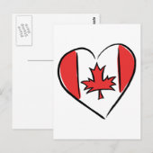 Carte Postale I Love Canada (Devant / Derrière)