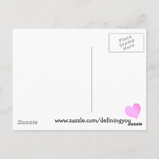 Carte Postale I Love Canberra (Dos)