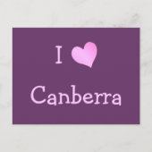 Carte Postale I Love Canberra (Devant)