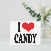 Carte Postale I Love Candy` (Debout devant)