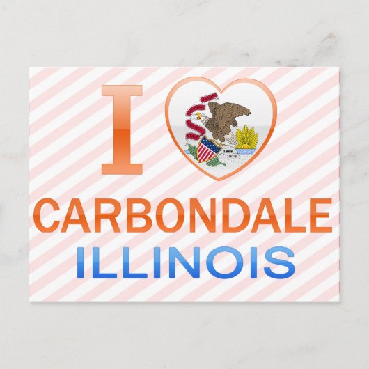 Carte Postale I Love Carbondale, IL (Devant)