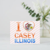 Carte Postale I Love Casey, IL (Debout devant)