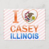 Carte Postale I Love Casey, IL (Devant)