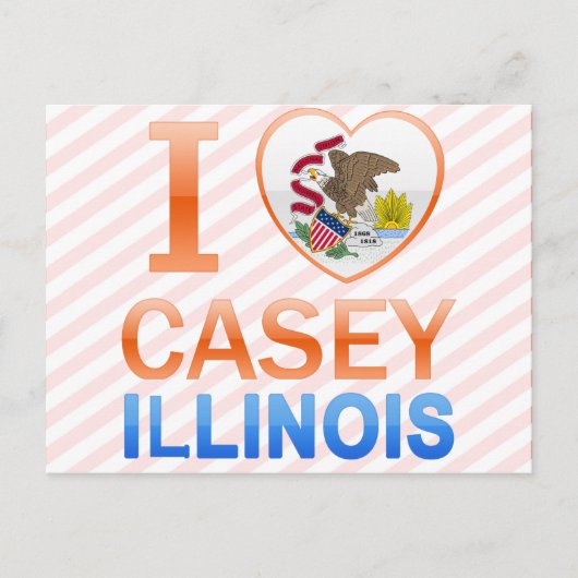 Carte Postale I Love Casey, IL (Devant)