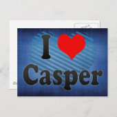 Carte Postale I Love Casper, États-Unis (Devant / Derrière)