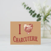 Carte Postale I Love Charcuterie (Debout devant)