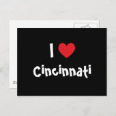 Carte Postale I Love Cincinnati (Devant / Derrière)