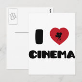 Carte Postale I Love Cinema (Devant / Derrière)