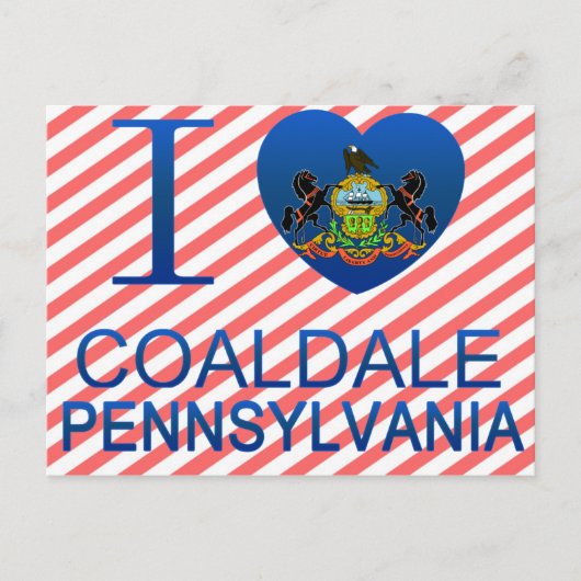 Carte Postale I Love Coaldale, PA (Devant)