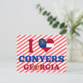 Carte Postale I Love Conyers, Géorgie (Debout devant)