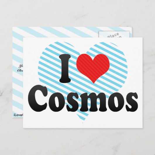 Carte Postale I Love Cosmos (Devant / Derrière)