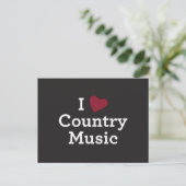 Carte Postale I Love Country Music (Debout devant)
