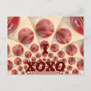 Carte Postale I Love Cricket XOXO Personnaliser Produit