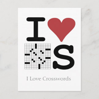 Carte postale I Love Crosswords