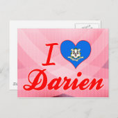 Carte Postale I Love Darien, Connecticut (Devant / Derrière)