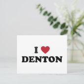 Carte Postale I Love Denton Texas (Debout devant)