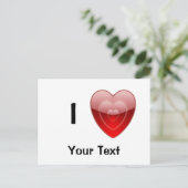 Carte Postale I Love Design Post Card (Debout devant)