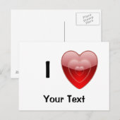 Carte Postale I Love Design Post Card (Devant / Derrière)