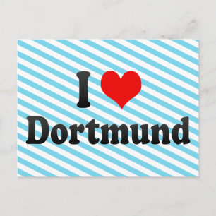 Carte Postale I Love Dortmund, Allemagne
