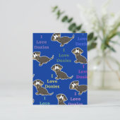 Carte Postale I Love Doxies collage (Debout devant)