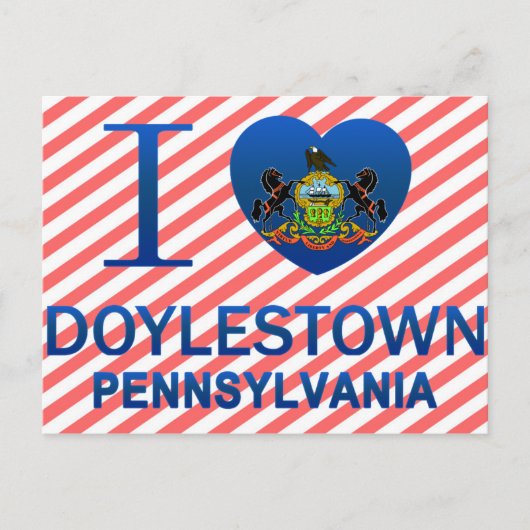 Carte Postale I Love Doylestown, PA (Devant)