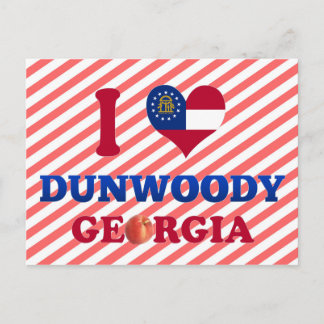Carte Postale I Love Dunwoody, Géorgie