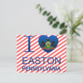 Carte Postale I Love Easton, PA (Debout devant)