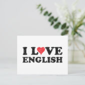 Carte Postale I Love English (Debout devant)
