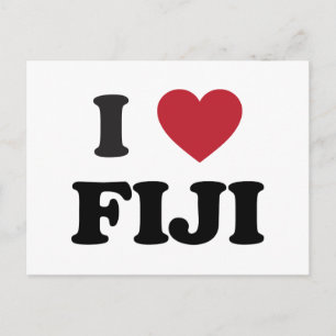 Carte Postale I Love Fiji