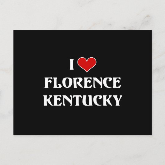 Carte Postale I Love Florence, Kentucky (Devant)