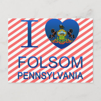 Carte Postale I Love Folsom, PA