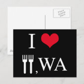 Carte Postale I Love Forks, WA (Devant / Derrière)