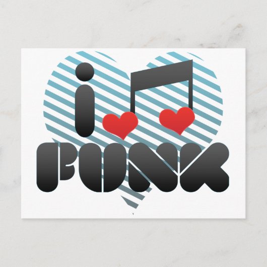 Carte Postale I Love Funk (Devant)