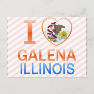 Carte Postale I Love Galena, IL