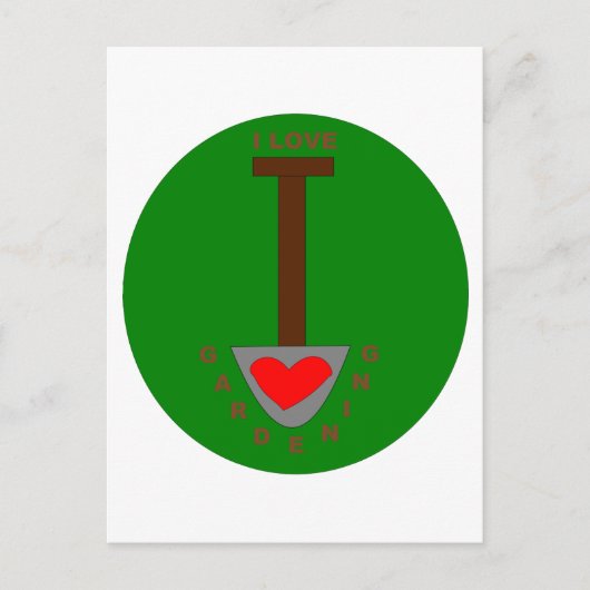 Carte postale I Love Gardening (Devant)
