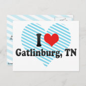 Carte Postale I Love Gatlinburg, TN (Devant / Derrière)