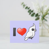 Carte Postale I Love Goffin's Cockatoos (Debout devant)
