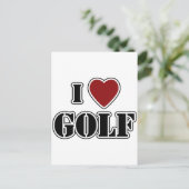 Carte Postale I Love Golf (Debout devant)