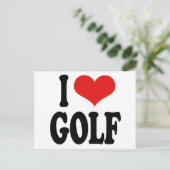 Carte Postale I Love Golf (Debout devant)