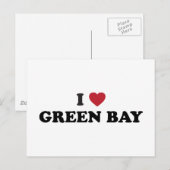 Carte Postale I Love Green Bay Wisconsin (Devant / Derrière)