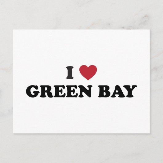 Carte Postale I Love Green Bay Wisconsin (Devant)