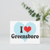 Carte Postale I Love Greensboro (Debout devant)