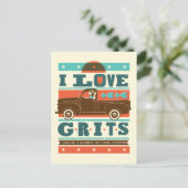 Carte Postale I Love Grits (Debout devant)