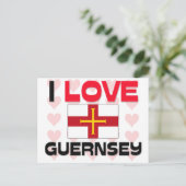 Carte Postale I Love Guernsey (Debout devant)