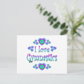 Carte Postale I Love Gymnastique (Debout devant)