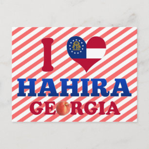 Carte Postale I Love Hahira, Géorgie