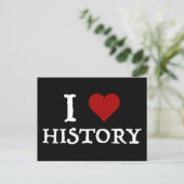 Carte Postale I Love (Heart) History (Debout devant)