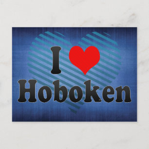 Carte Postale I Love Hoboken, États-Unis